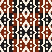 Geometric colorful pattern. Geometric red-black checkered seamless pattern background. Ethnic geometric stripes pattern. Use for fabric, interior decoration element, upholstery, wrapping. vector