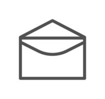 Envelope and mail icon outline and linear vector. vector