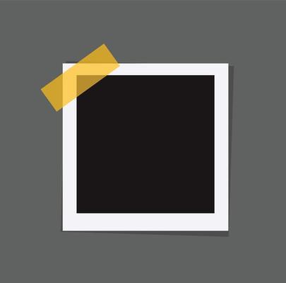 empty photo frame vector illustration