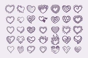 Love Doodles Vector Art icon design