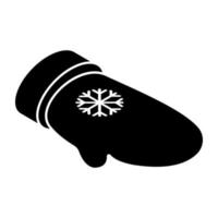 Trendy vector design of christmas glove