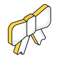 Trendy design icon of bowtie vector