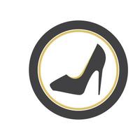 logotipo de tacones altos vector