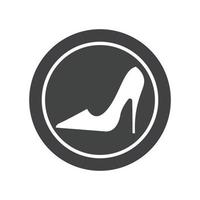 logotipo de tacones altos vector