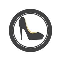 high heels logo vector