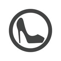 logotipo de tacones altos vector