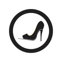 high heels logo vector