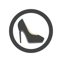 high heels logo vector