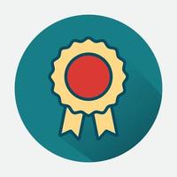 Achievement badge. Premium quality. Achievement or award grant. Winner's trophy icon. Symbol of victory. Goblet icon. vector