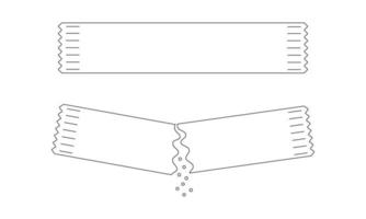 perfilar los sobres con azúcar, sal o pimienta. paquetes enteros y vertidos con polvo culinario soluble. trazo editable. iconos de línea delgada vector