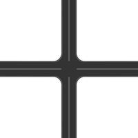 Crossroad intersection with marking top view. Highway part with crossing roads. Roadway element for city map vector