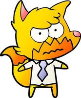 Vector fox character in cartoon style