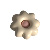 ilustración de render 3d de flor de manzanilla png