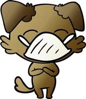Vector dog character in cartoon style