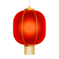 élément 3d de la lanterne de chinatown png