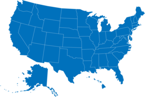 mapa politico de estados unidos de america png