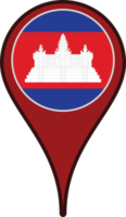 símbolo de pin de camboya png