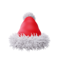 sombrero de navidad elemento 3d png