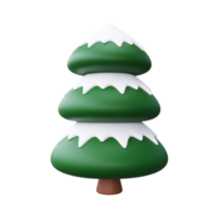 árbol de navidad elemento 3d png