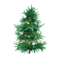 élément 3d de sapin de noël png