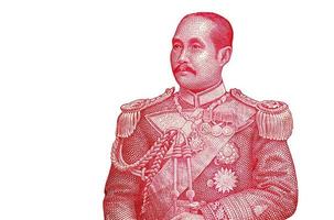 retrato de chulalongkorn, rey rama v quinto monarca de siam bajo la casa de chakri foto