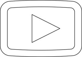 Youtube icon for web. vector