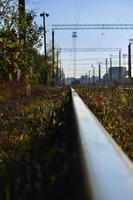 Morning railway landscape photo