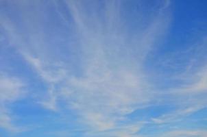 A photo of a bright and shiny blue sky with fluffy and dense white clouds