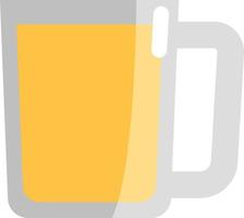 vaso de cerveza, icono de ilustración, vector sobre fondo blanco