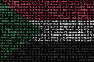 Sudan flag is depicted on the screen with the program code. The concept of modern technology and site development photo