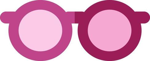 Pink school glasses, illustration, vector on a white background.