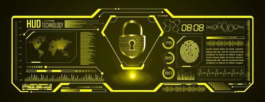 Modern HUD Technology Screen Background vector