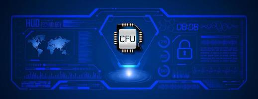 Modern HUD Technology Screen Background vector