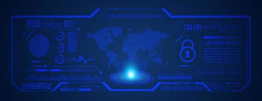 Modern HUD Technology Screen Background vector