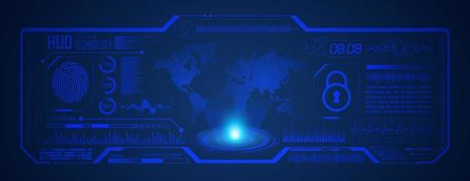 Modern HUD Technology Screen Background vector