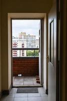 access to street balcony in city building photo