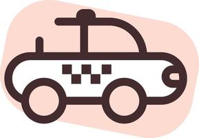 Pink transport, illustration, vector, on a white background. vector