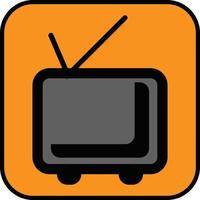 Retro TV, illustration, vector on a white background.