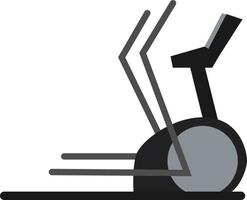 Elliptical trainer, illustration, vector on white background.