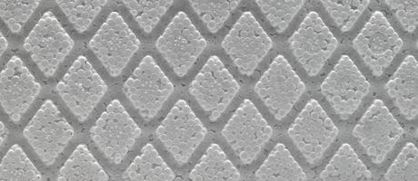 Vista de espuma de células de poliestireno como fondo foto