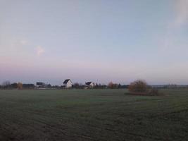 Morning and night panorama of dawn photo