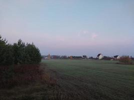 Morning and night panorama of dawn photo