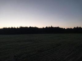 Morning and night panorama of dawn photo