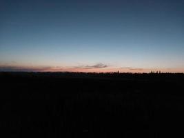 Morning and night panorama of dawn photo