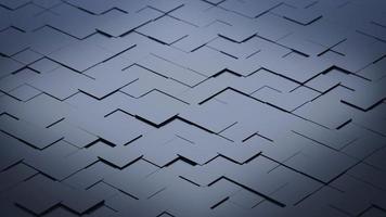 3d render. Abstract geometric background.  blocks structure. Digital technology composition, Futuristic Empty Metal background photo