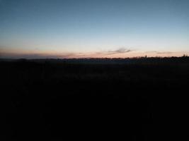 Morning and night panorama of dawn photo