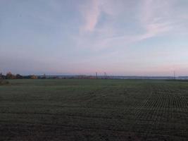 Morning and night panorama of dawn photo