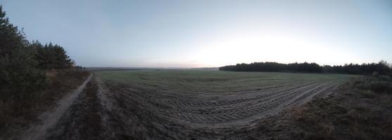 Morning and night panorama of dawn photo