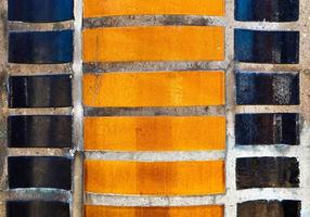 Detailed close up texture on structured floor tiles on the ground photo