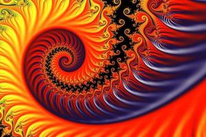 Beautiful zoom into the infinite mathematical mandelbrot set fractal. photo